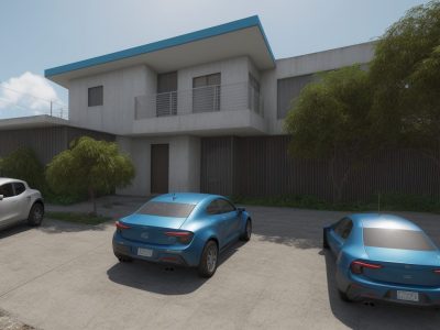 Renderização 3D de um projeto de urbanismo sendo visualizado em Autodesk Maya por um servidor público