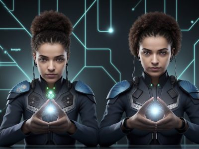 Representação visual de sistemas supervisórios SCADA e automação industrial impactando o setor público, com foco em eficiência e inovação.