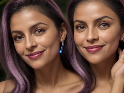 Mulher aplicando maquiagem em frente ao espelho, aprendendo automaquiagem com curso online para realçar a beleza e autoconfiança