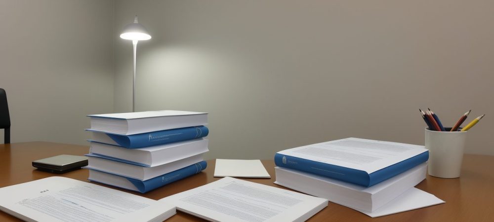 Auxiliar administrativo organizando documentos e atendendo o público no setor público