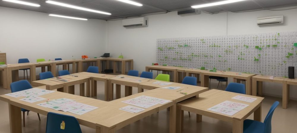 Um auxiliar de produção em um ambiente de trabalho eficiente, otimizando processos e garantindo a qualidade no setor público.