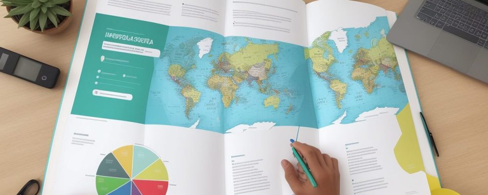 Gráfico mostrando o impacto positivo da avaliação institucional no ambiente escolar, com alunos, professores e gestores colaborando.