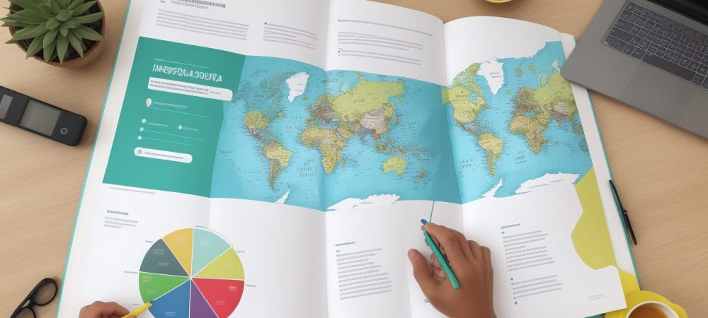 Gráfico mostrando o impacto positivo da avaliação institucional no ambiente escolar, com alunos, professores e gestores colaborando.