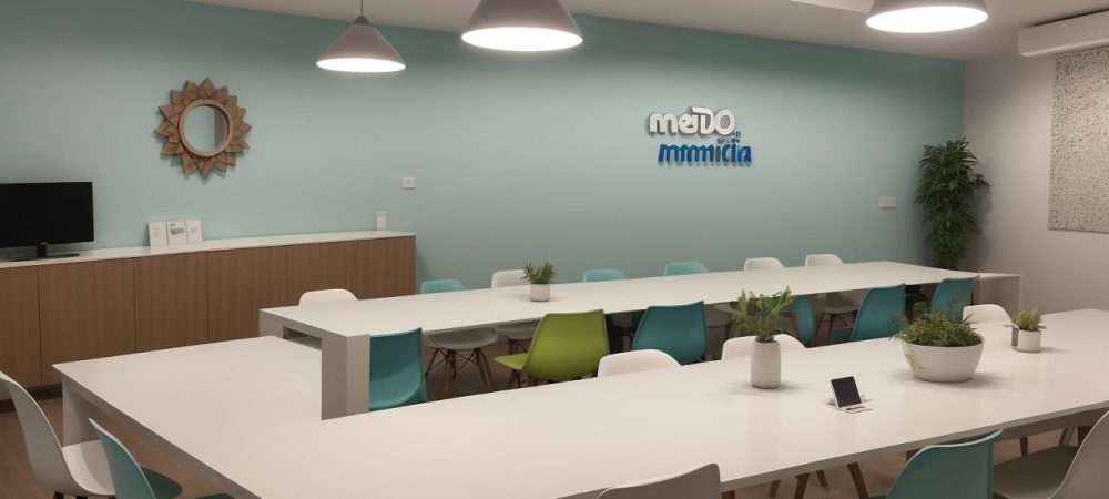 Imagem de uma equipe reunida, analisando dados de avaliação de desempenho por competências em um ambiente de trabalho colaborativo e produtivo. Gráficos e ferramentas de avaliação visíveis.