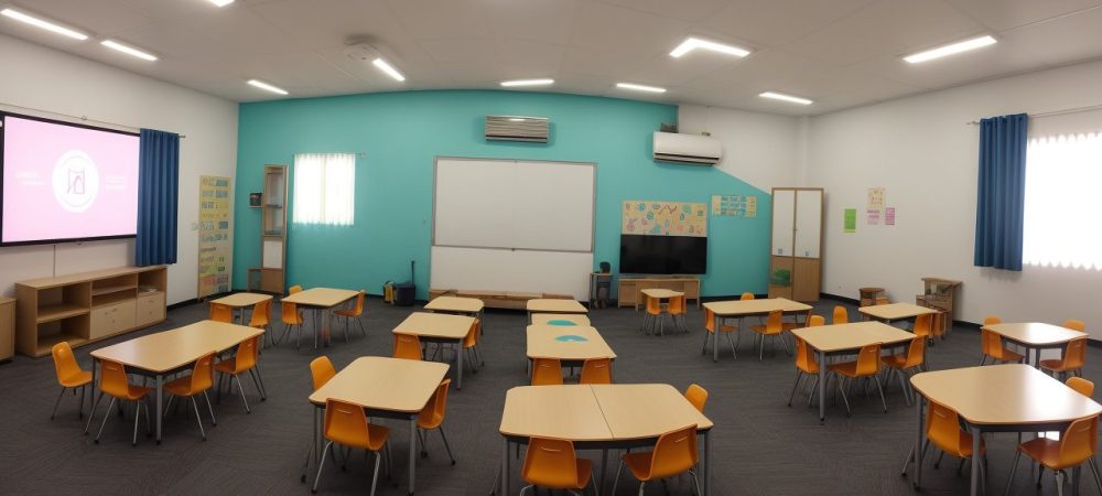 Crianças em sala de aula, explorando atividades lúdicas e criativas, alinhadas com a BNCC na educação infantil.