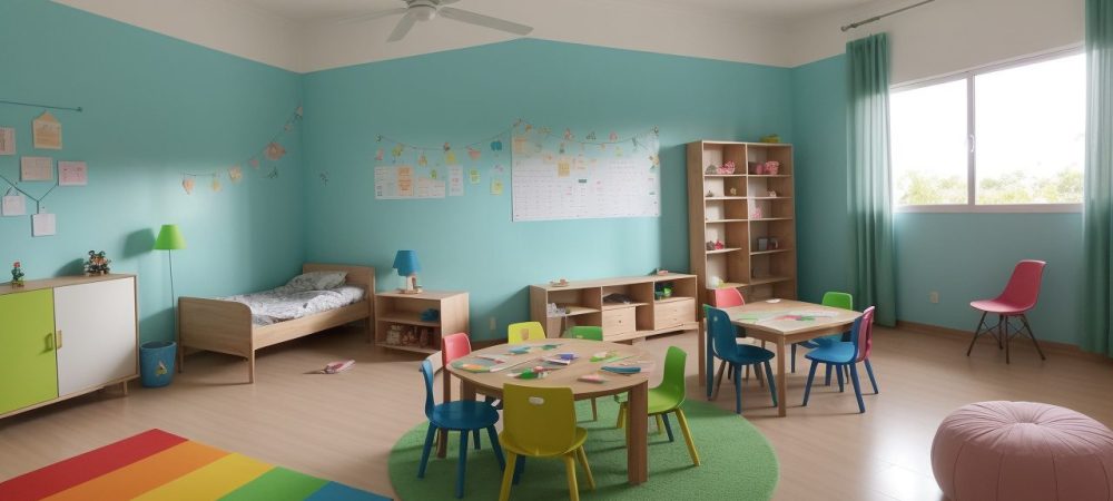 Crianças em sala de aula, envolvidas em atividades práticas e lúdicas, com foco nos objetivos de aprendizagem da BNCC, promovendo desenvolvimento integral.