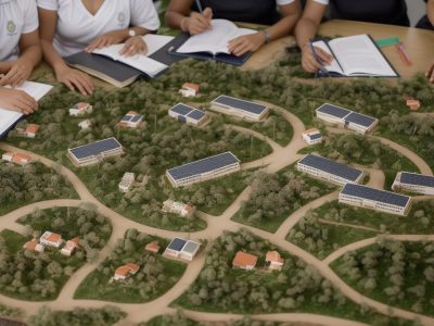 Imagem mostrando educadores colaborando e implementando a BNCC para uma gestão escolar eficaz.