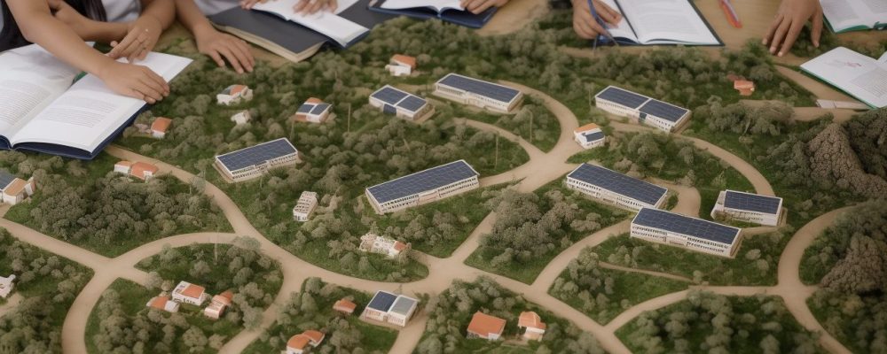 Imagem mostrando educadores colaborando e implementando a BNCC para uma gestão escolar eficaz.