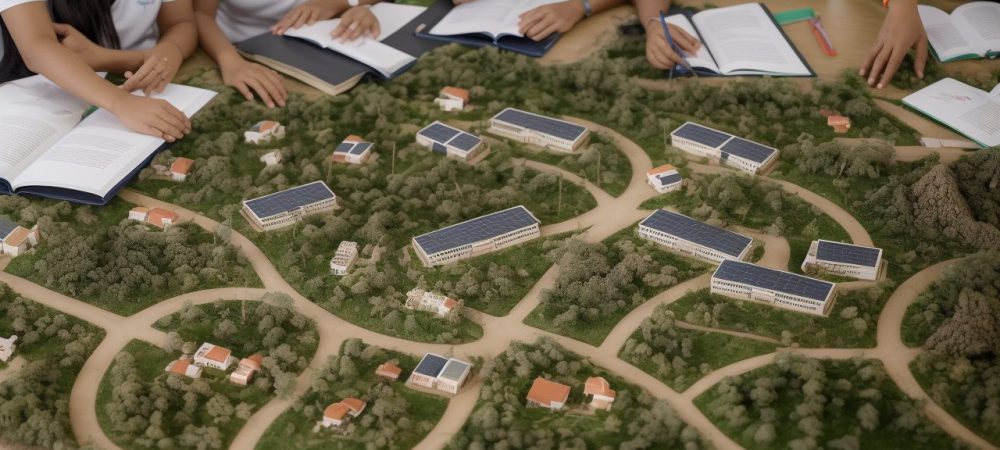 Imagem mostrando educadores colaborando e implementando a BNCC para uma gestão escolar eficaz.