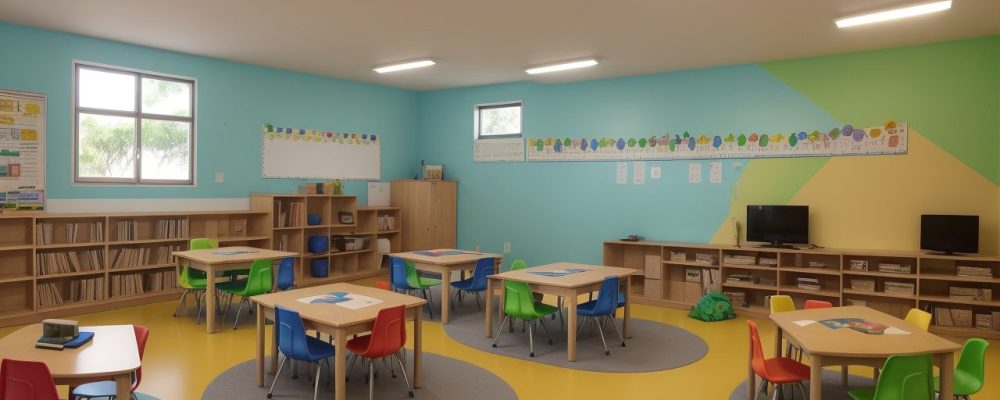 Crianças e adolescentes engajados em atividades educativas, representando a aplicação da BNCC na educação infantil e ensino médio, com foco na inovação.