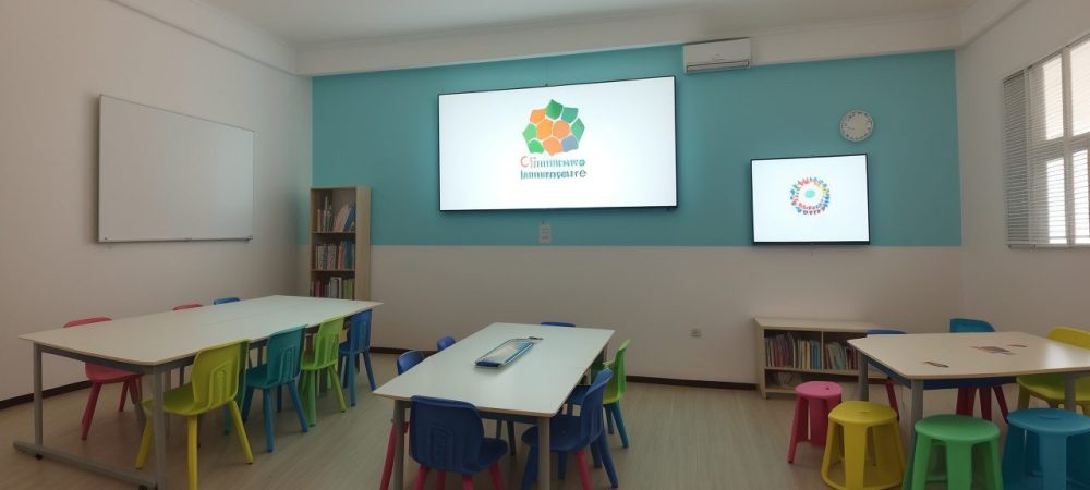 Imagem mostrando a BNCC em ação na sala de aula, com foco em inovação e aprendizado dinâmico, utilizando recursos e ferramentas para professores.