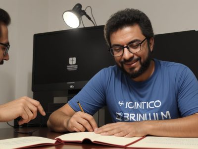 Imagem de um baixo elétrico sendo tocado em uma aula com um professor, representando aulas de baixo e o aprendizado musical para iniciantes.