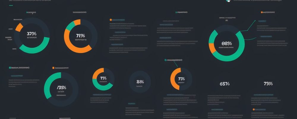 Representação visual do Balanced Scorecard com indicadores estratégicos e um curso online, focado em resultados.