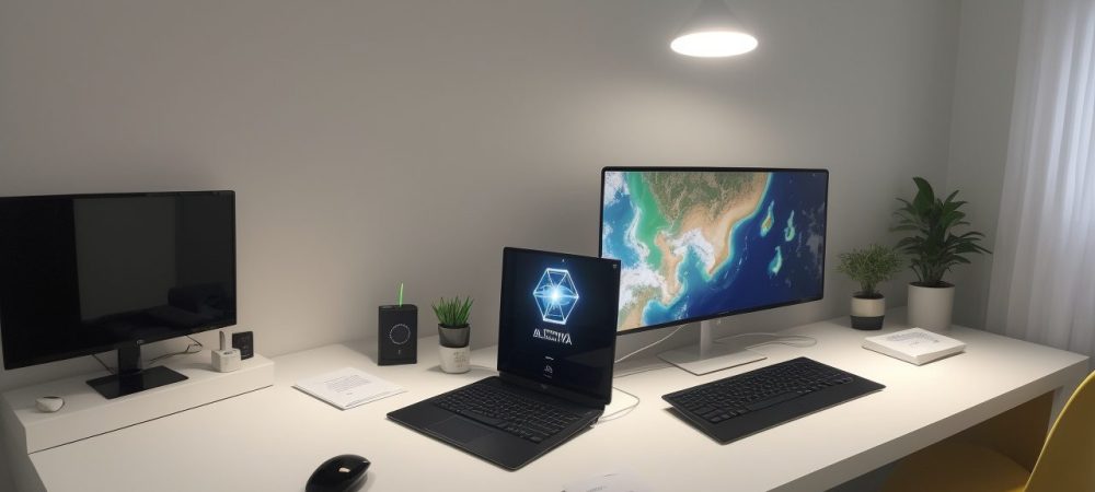 Balanço Patrimonial: Ferramenta Essencial na Gestão Pública Representação visual de um balanço patrimonial sendo analisado em um ambiente de gestão pública, com gráficos e documentos.