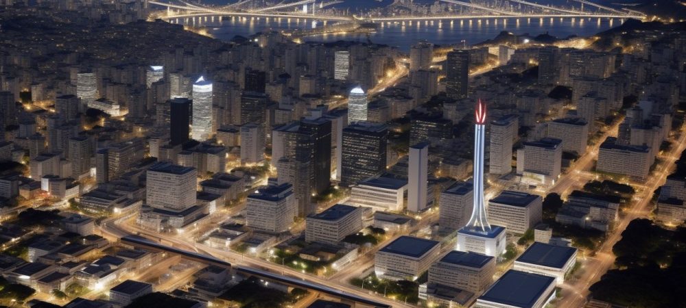 Balanço Patrimonial: Ferramenta Essencial para o Setor Público Representação visual de um balanço patrimonial sendo analisado em um ambiente de escritório moderno, com gráficos e documentos financeiros.