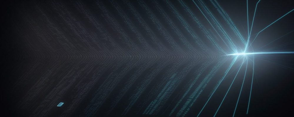Representação visual de big data no setor público, com gráficos e dados sendo analisados para melhorar serviços e tomadas de decisão.