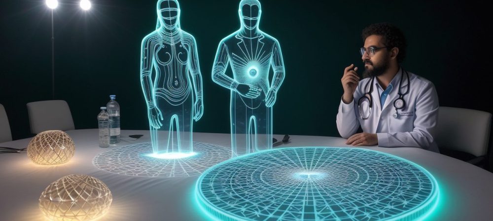 Bioética e Direito: Profissionais da Saúde em Discussão Profissionais de saúde discutindo princípios da bioética e direito da saúde, com foco em direitos do paciente.