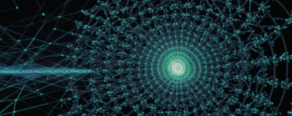 Representação visual da bioinformática, com destaque para DNA, ferramentas de análise genômica e um ambiente de pesquisa moderno.
