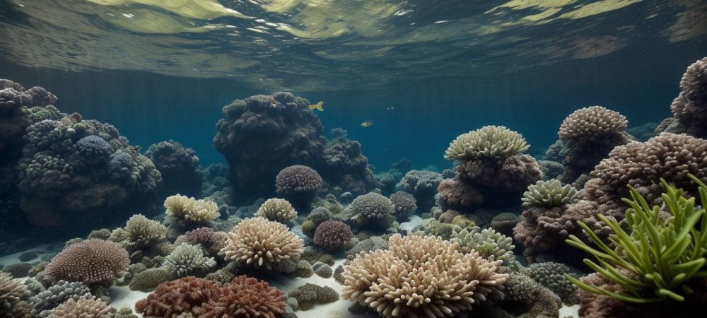 Representação visual do biomonitoramento, com foco em bioindicadores e seu impacto na qualidade da água e ecossistemas.