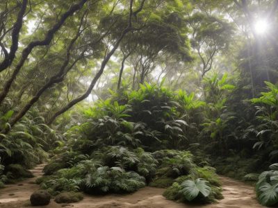 Imagem ilustrativa sobre biopirataria, mostrando a proteção de recursos genéticos e a biodiversidade, com foco na conscientização e combate à exploração ilegal.