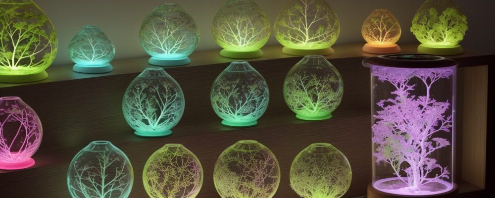 Laboratório de biotecnologia com cultura de tecidos vegetais em andamento, representando a micropropagação de plantas e avanços na biotecnologia