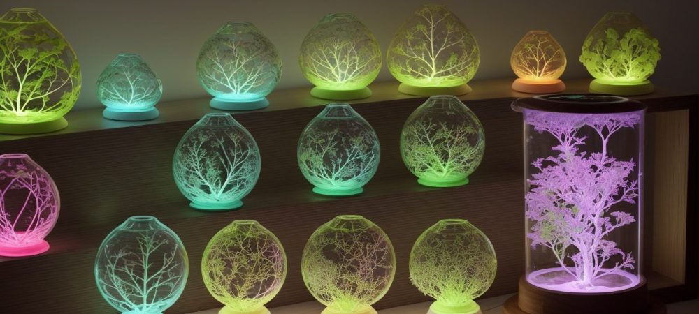 Laboratório de biotecnologia com cultura de tecidos vegetais em andamento, representando a micropropagação de plantas e avanços na biotecnologia