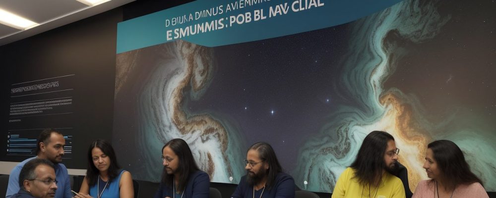 Ilustração mostrando pessoas analisando gráficos e informações sobre a bolsa de valores, com destaque para o curso bolsa de valores e oportunidades de investimento.