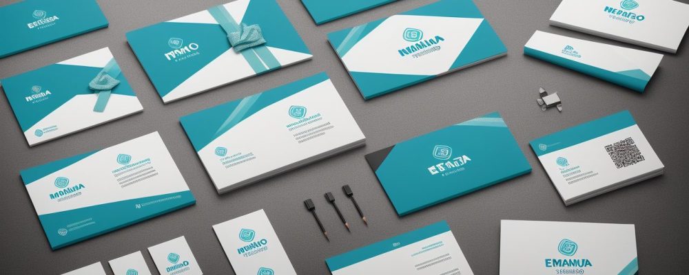 Ilustração de identidade visual vibrante para branding, representando o conceito de marca e suas estratégias para pequenas empresas e grandes negócios.