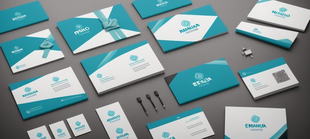 Ilustração de identidade visual vibrante para branding, representando o conceito de marca e suas estratégias para pequenas empresas e grandes negócios.