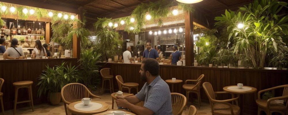 Ilustração retratando o Brasil Império, com referências ao ciclo do café, barões, escravidão e Vale do Paraíba, com foco em retratar o contexto histórico do período.