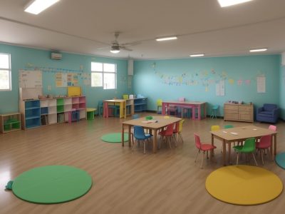 Crianças envolvidas em atividades lúdicas e educativas, explorando o brincar e aprender na educação infantil