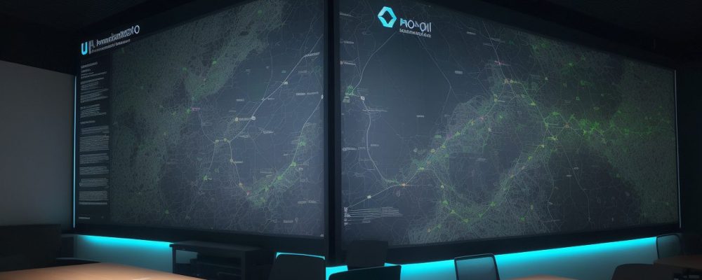 Profissional de RH estratégico em ambiente corporativo, visualizando dados e estratégias de gestão de pessoas. Foco em curso Business Partner RH.