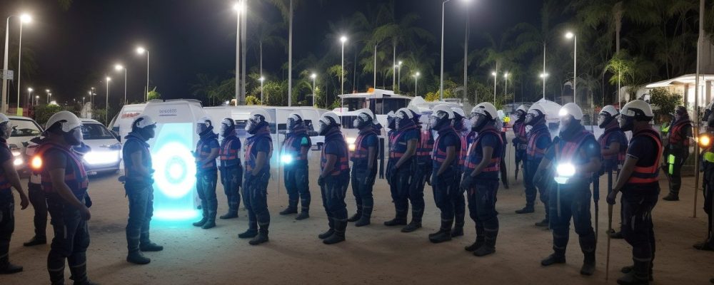 Colaboradores em um ambiente de trabalho seguro, com foco em medidas de segurança e a aplicação da NR 5 pela CIPA
