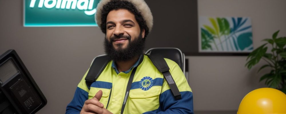 Ilustração da CIPA em um ambiente de trabalho seguro, com colaboradores engajados e elementos que representam a segurança e a produtividade.