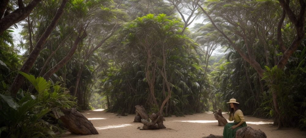 Ilustração retratando a importância do café na história do Brasil Império, mostrando barões, plantações e o Vale do Paraíba.