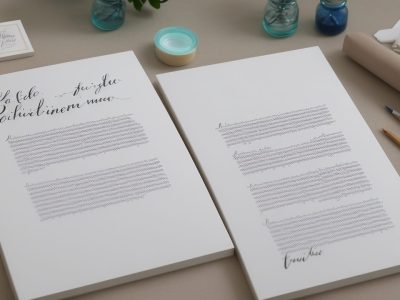 Mãos praticando caligrafia moderna com caneta tinteiro em um ambiente inspirador, curso de caligrafia para iniciantes.