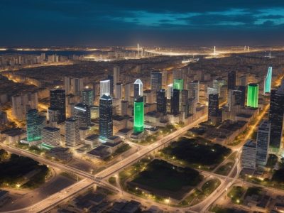 Visão geral de um mapa digital interativo sendo usado em um projeto de planejamento urbano, com destaque para a importância da cartografia e sistemas de informação geográfica (SIG)