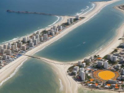 Imagem ilustrando a rica história e cultura do Ceará, com foco em pontos turísticos e a herança histórica, como a escravidão