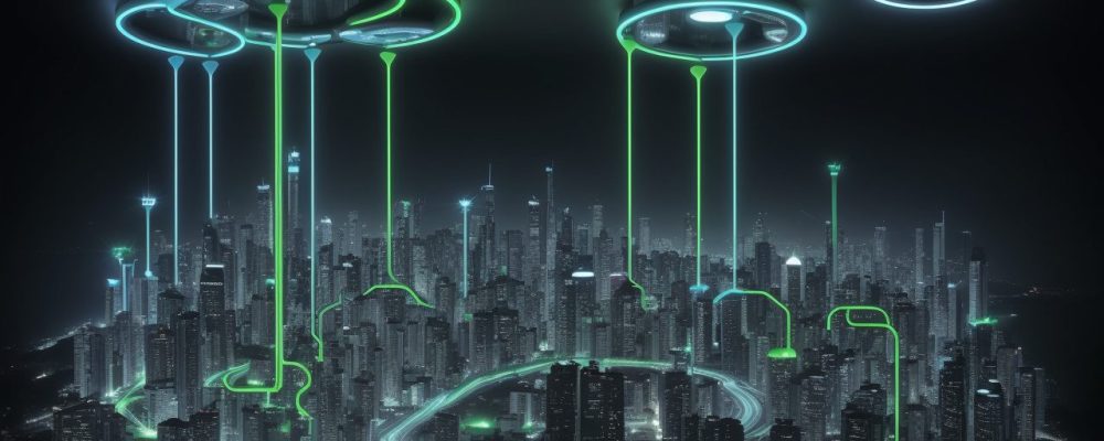 Servidor público utilizando Chat GPT em um ambiente de trabalho moderno, representando a transformação digital e a eficiência no serviço público. Incluindo curso online de chat gpt para estudos.