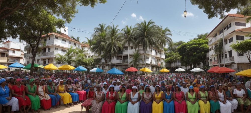 Ilustração de cidadãos interagindo, representando os direitos e deveres do cidadão na cidadania brasileira, com foco na participação social.