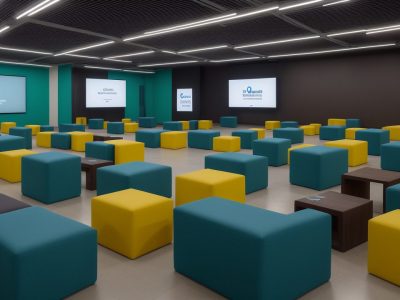 Representação visual do impacto da formação em ciências humanas e sociais, mostrando estudantes engajados em projetos e discussões em sala de aula, com foco em ciências sociais aplicadas.