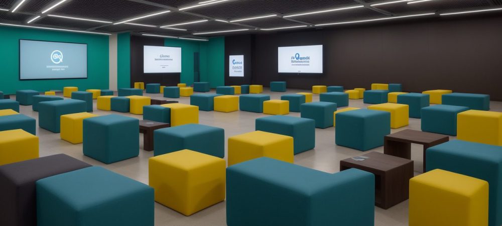 Representação visual do impacto da formação em ciências humanas e sociais, mostrando estudantes engajados em projetos e discussões em sala de aula, com foco em ciências sociais aplicadas.