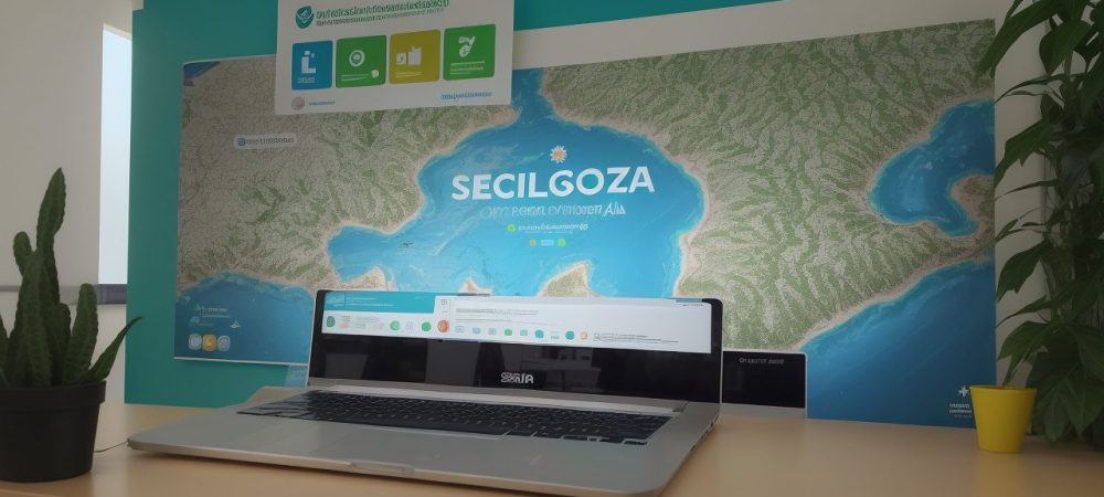 Ilustração de um servidor público estudando em um curso online sobre Ciências Sociais, com foco em aplicações práticas nas organizações e benefícios para a gestão pública.