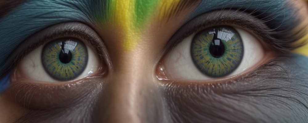 Imagem representando classes gramaticais e interpretação de textos, com livros abertos e símbolos de gramática.