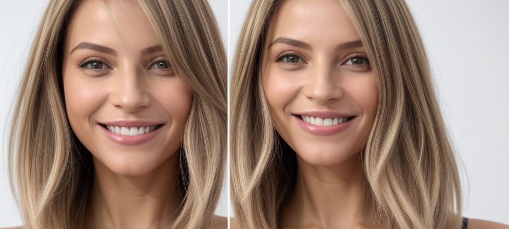 Mulher com cabelo recém colorido, mostrando a transformação da coloração capilar e a confiança renovada.