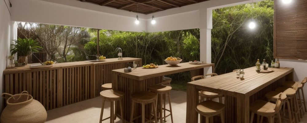 Mesa farta com diversos petiscos de boteco, como bolinho de bacalhau e torresmo crocante, em um ambiente de bar acolhedor, representando receitas e cardápios.