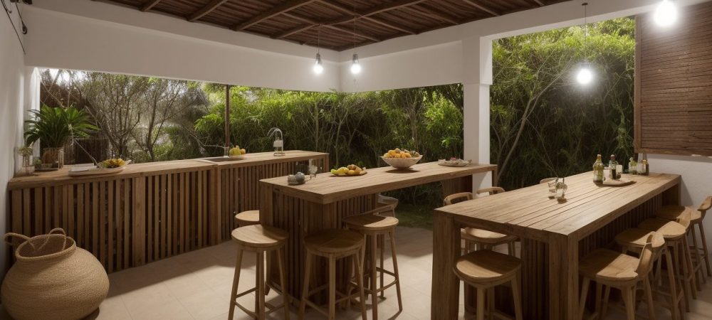 Comida de Boteco: Receitas e Cardápios para um Encontro Perfeito Mesa farta com diversos petiscos de boteco, como bolinho de bacalhau e torresmo crocante, em um ambiente de bar acolhedor, representando receitas e cardápios.