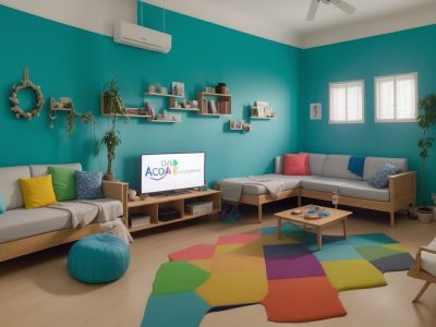 Sala de aula com estudantes utilizando jogos educativos para dificuldades de aprendizagem