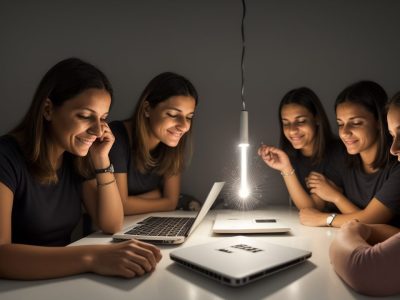 Ilustração de pessoas interagindo em um ambiente de trabalho, representando comunicação eficaz e relações interpessoais.