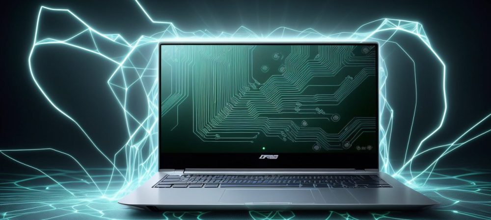 Conectando o Futuro: Redes de Computadores e Infraestrutura em Ação Ilustração de redes de computadores complexas, mostrando a infraestrutura de rede conectando dispositivos e dados, representando o conceito de Internet